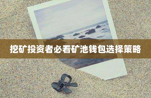 挖矿投资者必看矿池钱包选择策略