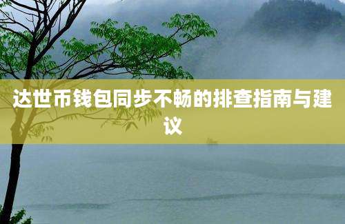 达世币钱包同步不畅的排查指南与建议