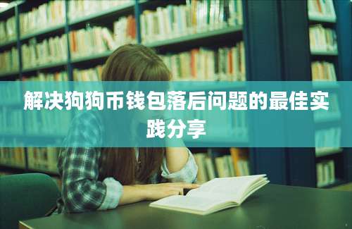 解决狗狗币钱包落后问题的最佳实践分享