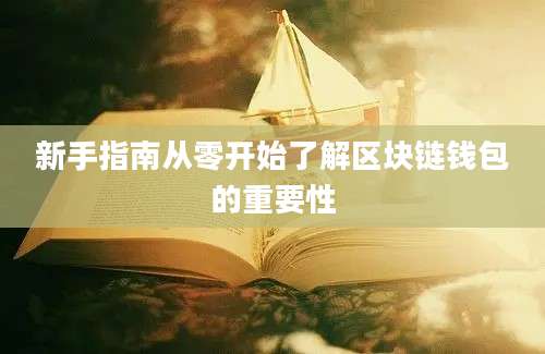 新手指南从零开始了解区块链钱包的重要性