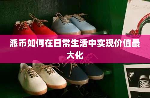 派币如何在日常生活中实现价值最大化