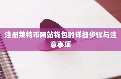 注册莱特币网站钱包的详细步骤与注意事项