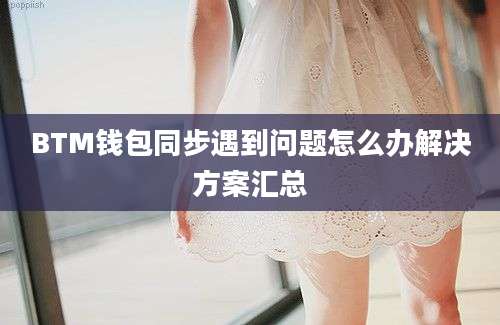 BTM钱包同步遇到问题怎么办解决方案汇总