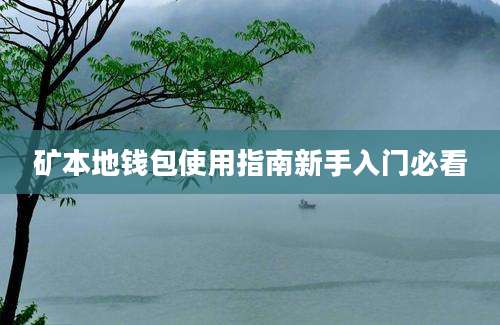 矿本地钱包使用指南新手入门必看